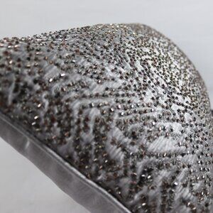 Hudson Park Collection - Terrazzo Embroidered Decorative Pillow, 12" x 22"